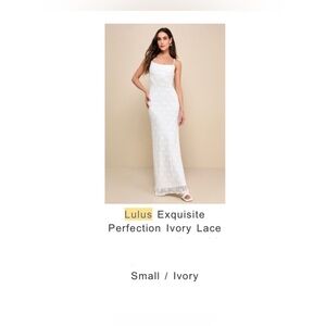 Lulus exquisite perfection ivory lace